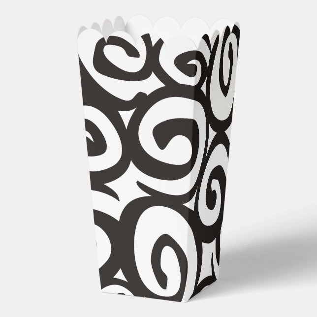 Funny Shapes pattern - coloured 12 Favor Box (Back)