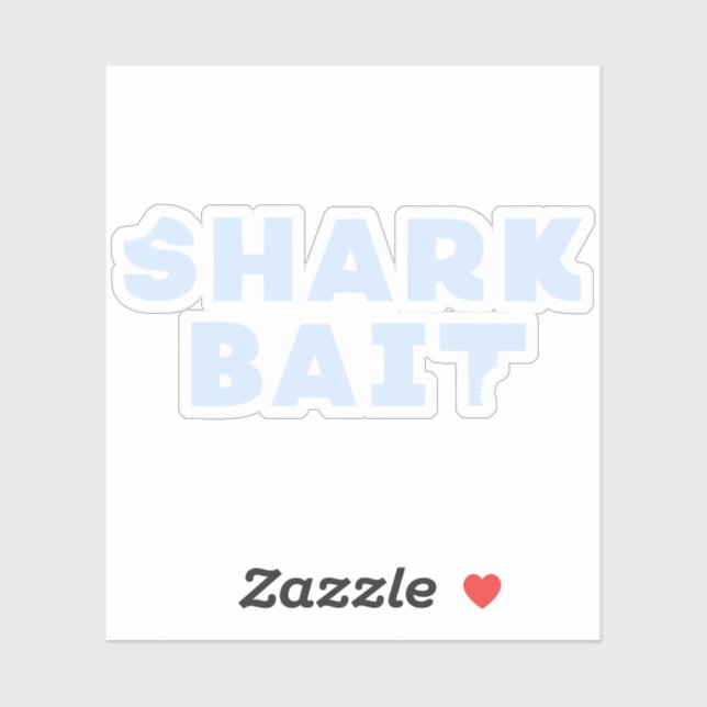 Funny Shark Bait Bite Mark (Sheet)