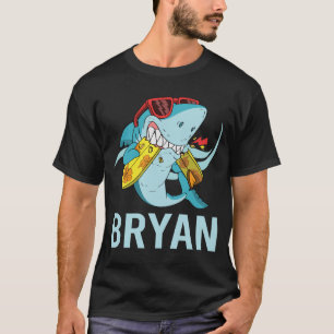 Funny Shark - Bryan Name T-Shirt