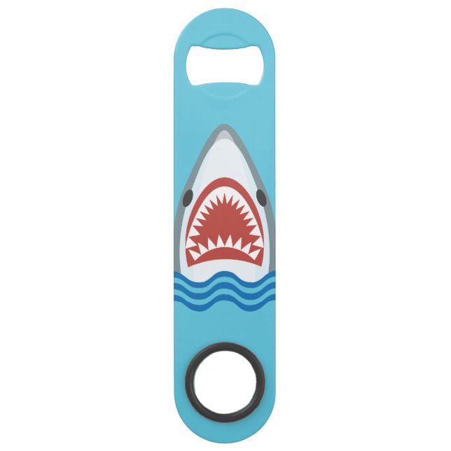 Funny Shark Cartoon Speed Bottle Opener (Back)