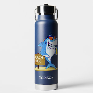 Funny Shark custom name Water Bottle