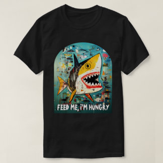 Funny Shark Custom Quote 90s Street Art Graffiti T-Shirt