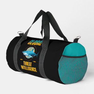 Funny Shark Cyber Security Expert Duffle Bag