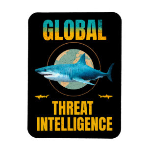 Funny Shark Cyber Security Expert Magnet