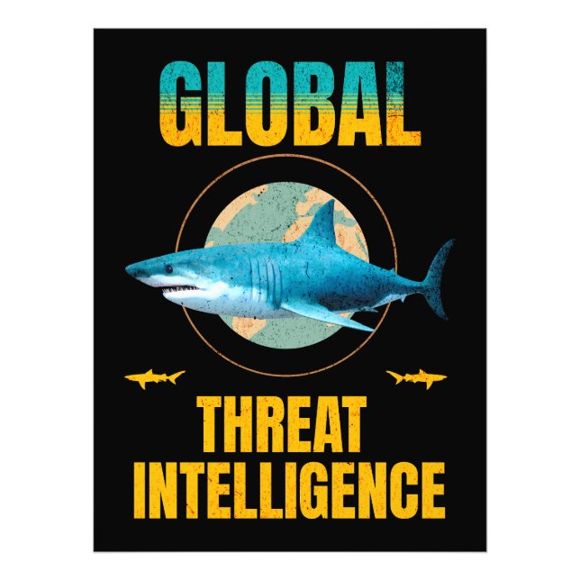 Funny Shark Cyber Security Expert Photo Print (Front)