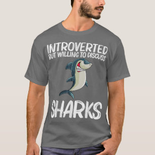 Funny Shark Design For Men Women White Shark Lover T-Shirt