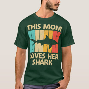 Funny Shark For Mom Mama Hammerhead Tiger Sharks L T-Shirt