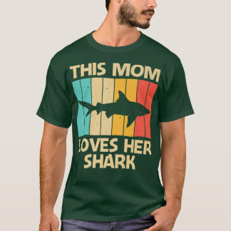 Funny Shark For Mom Mama Hammerhead Tiger Sharks L T-Shirt