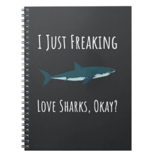 Funny Shark Gifts For Adults Humour For Him For He Notebook