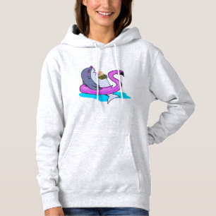 Funny Shark In Glasses Coconut Hoodie - Humour Gif