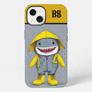 Funny Shark in Rain Boots – Beach Humour iPhone 13 Case