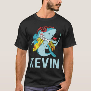 Funny Shark - Kevin Name T-Shirt