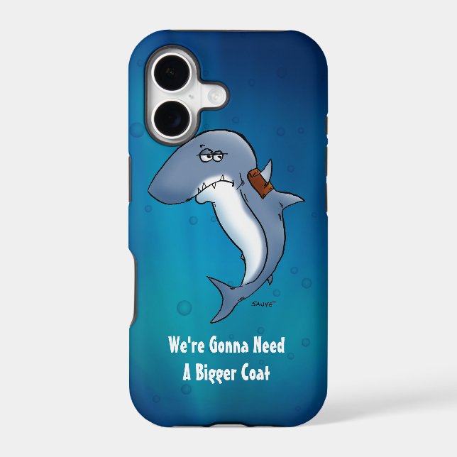 Funny Shark Needs A Bigger Coat iPhone5 Case (Back)