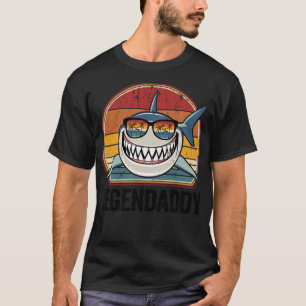 Funny Shark Tee Retro Legendaddy Dad Gifts Vintage