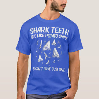 Funny Shark Tooth For Men Women Shark Teeth Fossil T-Shirt