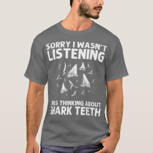 Funny Shark Tooth For Men Women Shark Teeth Fossil T-Shirt