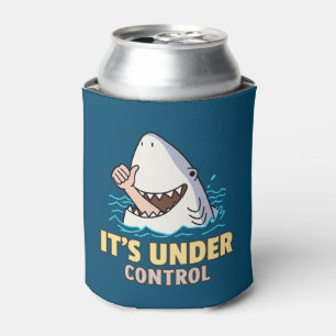 Funny Shark under control Can Cooler