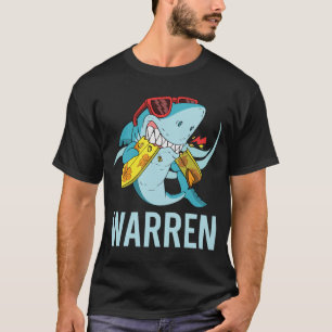 Funny Shark - Warren Name T-Shirt