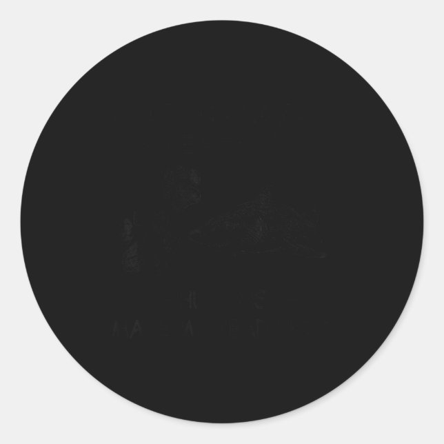 Funny Sharks And Dogs Make Me Happy Humans Make My Classic Round Sticker (Front)