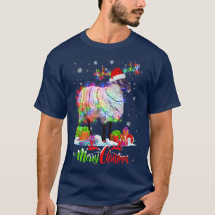 Funny Sheep Animal Merry Christmas Party Family Ma T-Shirt