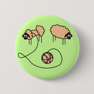 Funny Sheep Button
