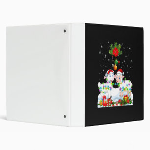 Funny Sheep Christmas Tree Xmas Animal Gift Binder