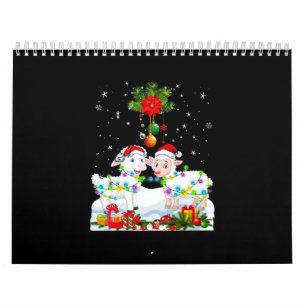 Funny Sheep Christmas Tree Xmas Animal Gift Calendar