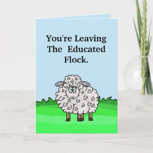 Funny Sheep Graduation Card Customize It!