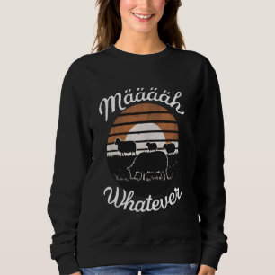 Funny Sheep Herd Saying Humour Retro Sweatshirt