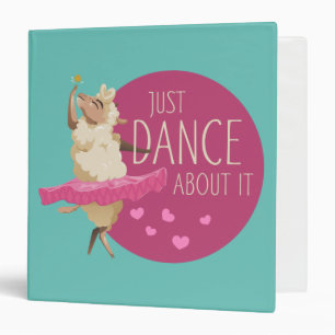 Funny Sheep Message - Just Dance About It 1 Binder