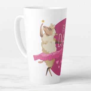 Funny Sheep Message - Just Dance About It 1 Latte Mug