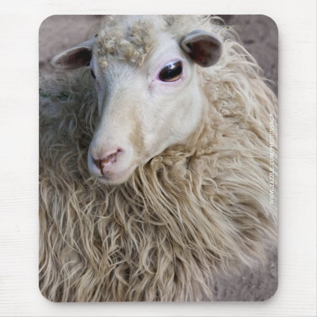 Funny Sheep Mouse Pad (Front)