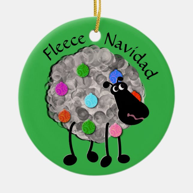Funny sheep ornament (Front)