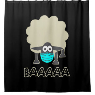 Funny Sheep With Face Mask   Sheeple Gift