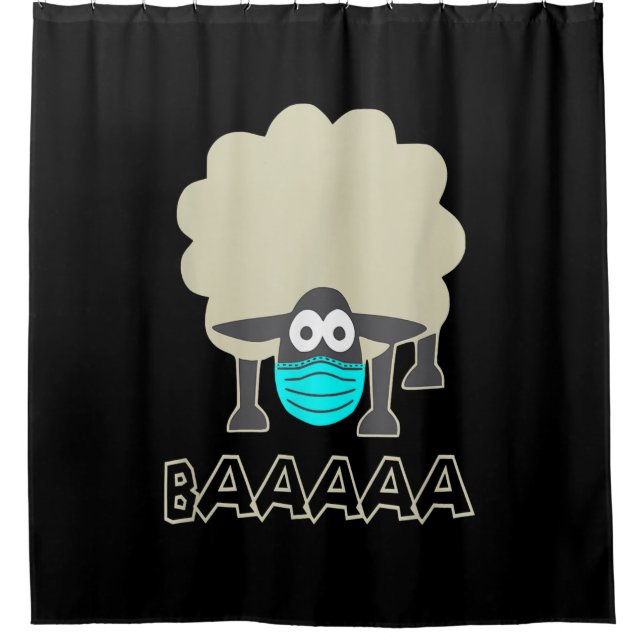 Funny Sheep With Face Mask | Sheeple Gift (Front)