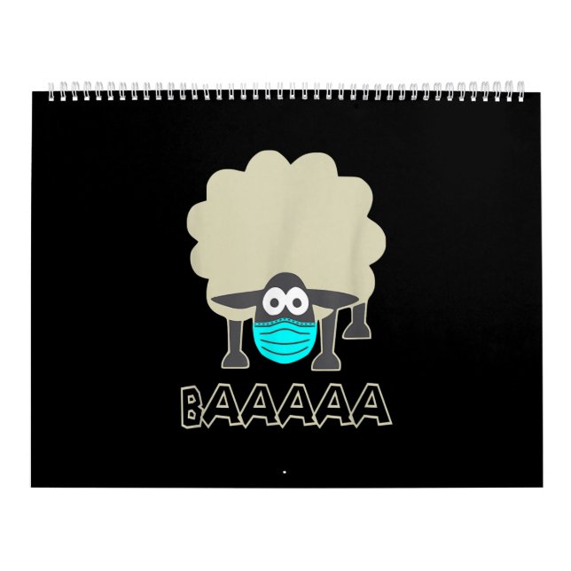 Funny Sheep With Face Mask | Sheeple Gift Calendar (Cover)