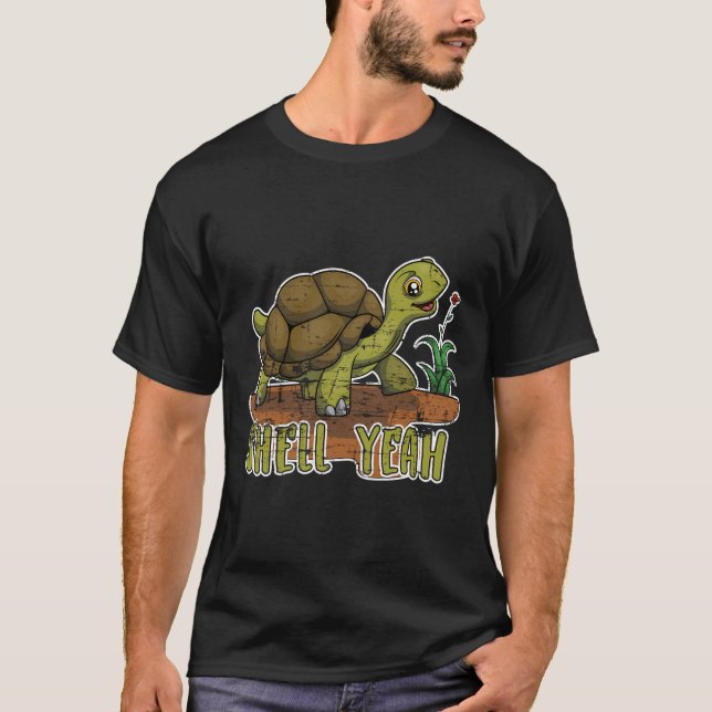 Funny Shell Yeah Sea Animal Lover Gift Turtle T-Shirt (Front)