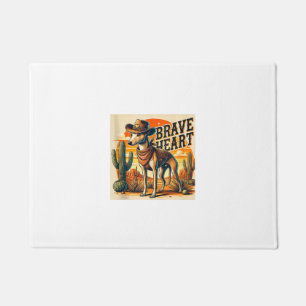 Funny Sheriff Dog Shirt Greyhound Whippet Dog Mom  Doormat