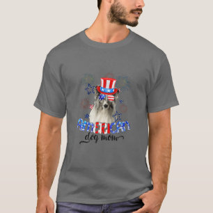 Funny Shetland Sheepdog Wearing Sunglasses USA Fla T-Shirt