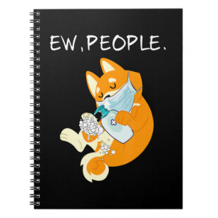 Funny Shiba Inu   Ew People Dog Gift Notebook