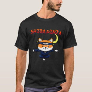 Funny Shiba Inu Uni Dog Fly Ninja Karate Master Mo T-Shirt