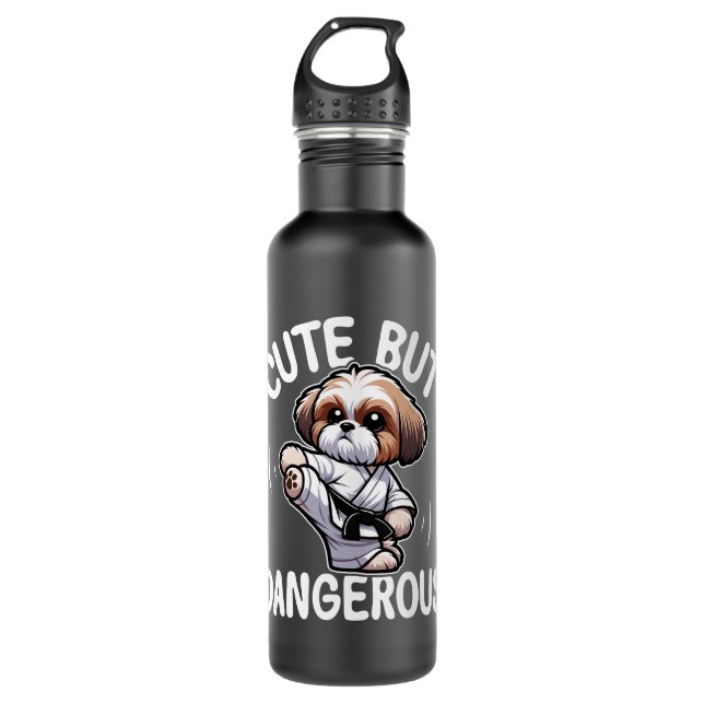 Funny Shih-Tzu Dog 710 Ml Water Bottle (Front)