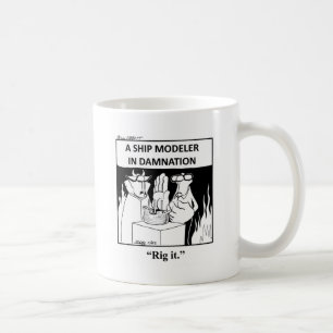 Funny Ship Model Cartoon Mug! Coffee Mug