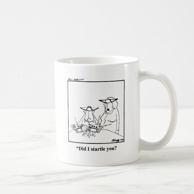 Funny Ship Model Cartoon Mug! Coffee Mug (Right)