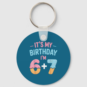 Funny Shirt 13th Birthday 13 Old 6 Keychain