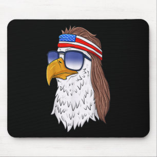 Funny Shirt American Bald Eagle Mullet 4th Of July Mouse Pad