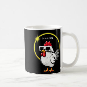 Funny Shirt Chicken Solar Eclipse April 8th Coffee Mug