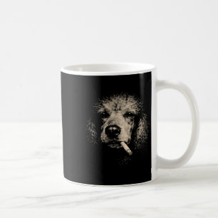 Funny Shirt Dog Smoking Cigarette Poodle Meme Coffee Mug