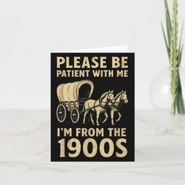Funny Shirt For Dad Men Women Im From 1900s Father Card (Front)