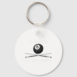 Funny Shirt It Worked In My Head Pool Billiards Gi Keychain